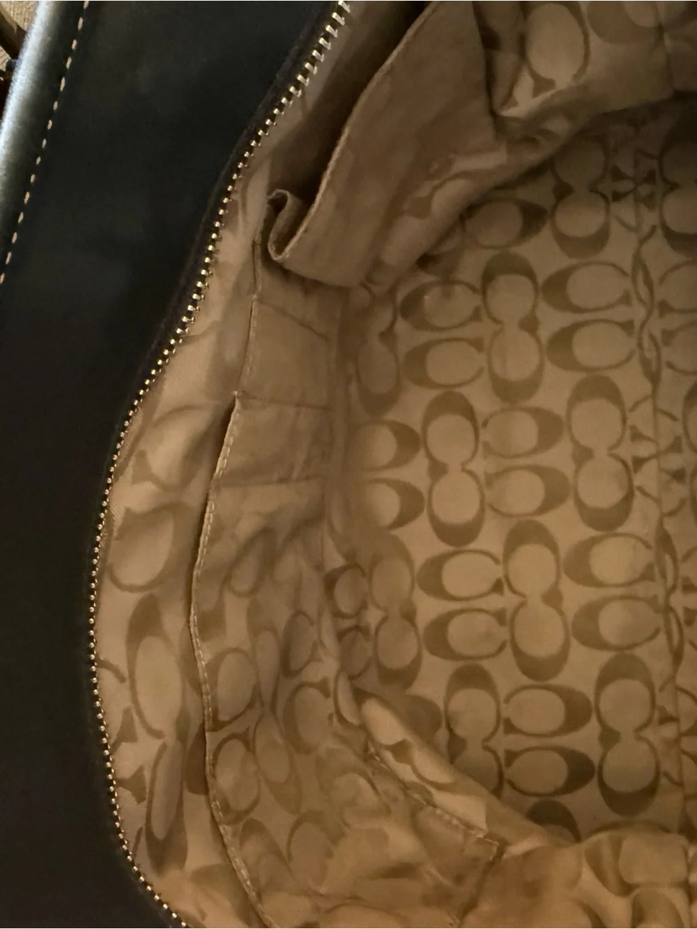 VINTAGE Coach Black Leather Hampton Tote - price reduced! - Picture 6 of 10